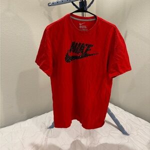 Nike Red Crew Neck Tee
